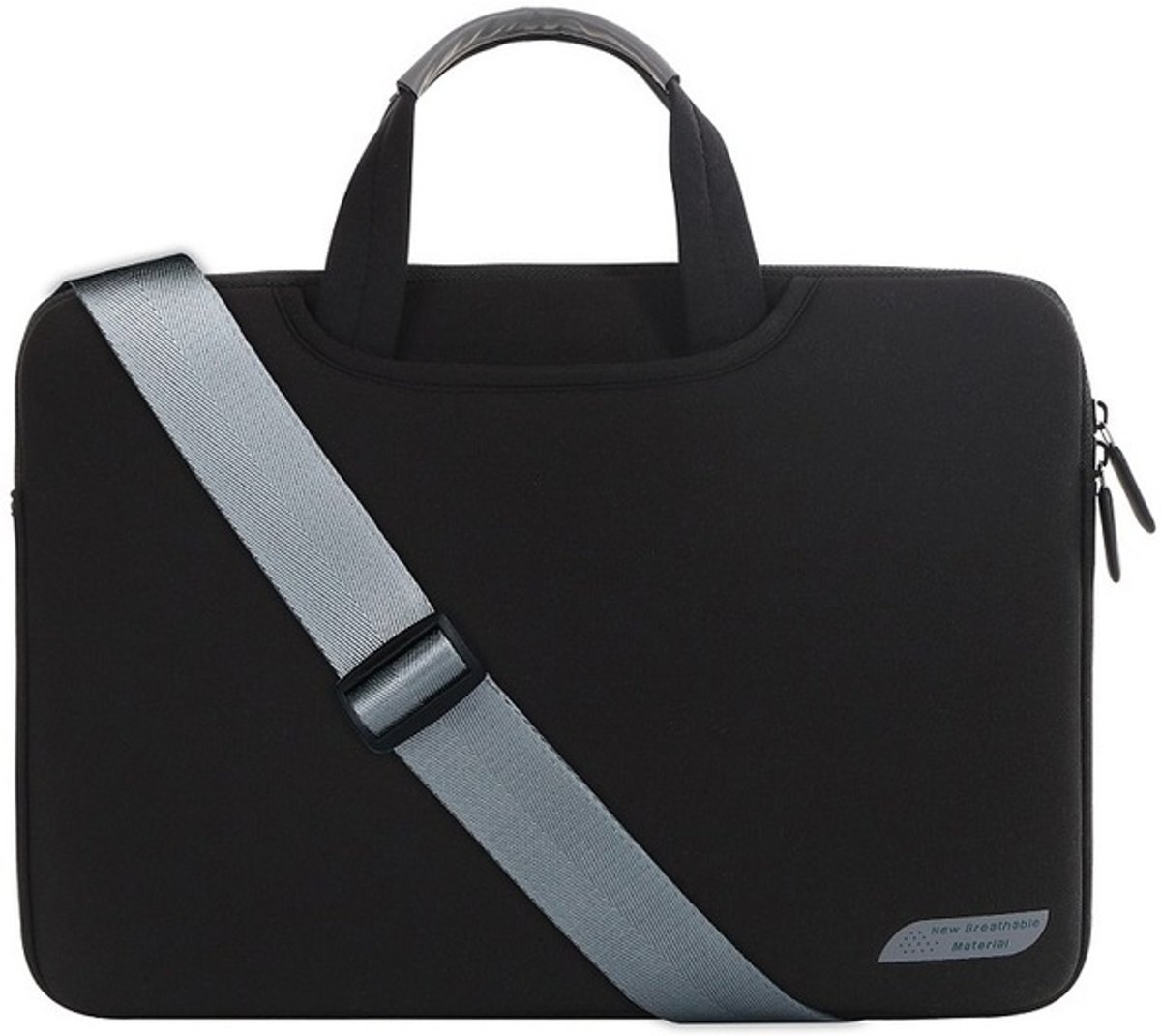 Luxe Laptophoes met Schouderband | 15.4 inch | Zwart | Laptop Accessoires